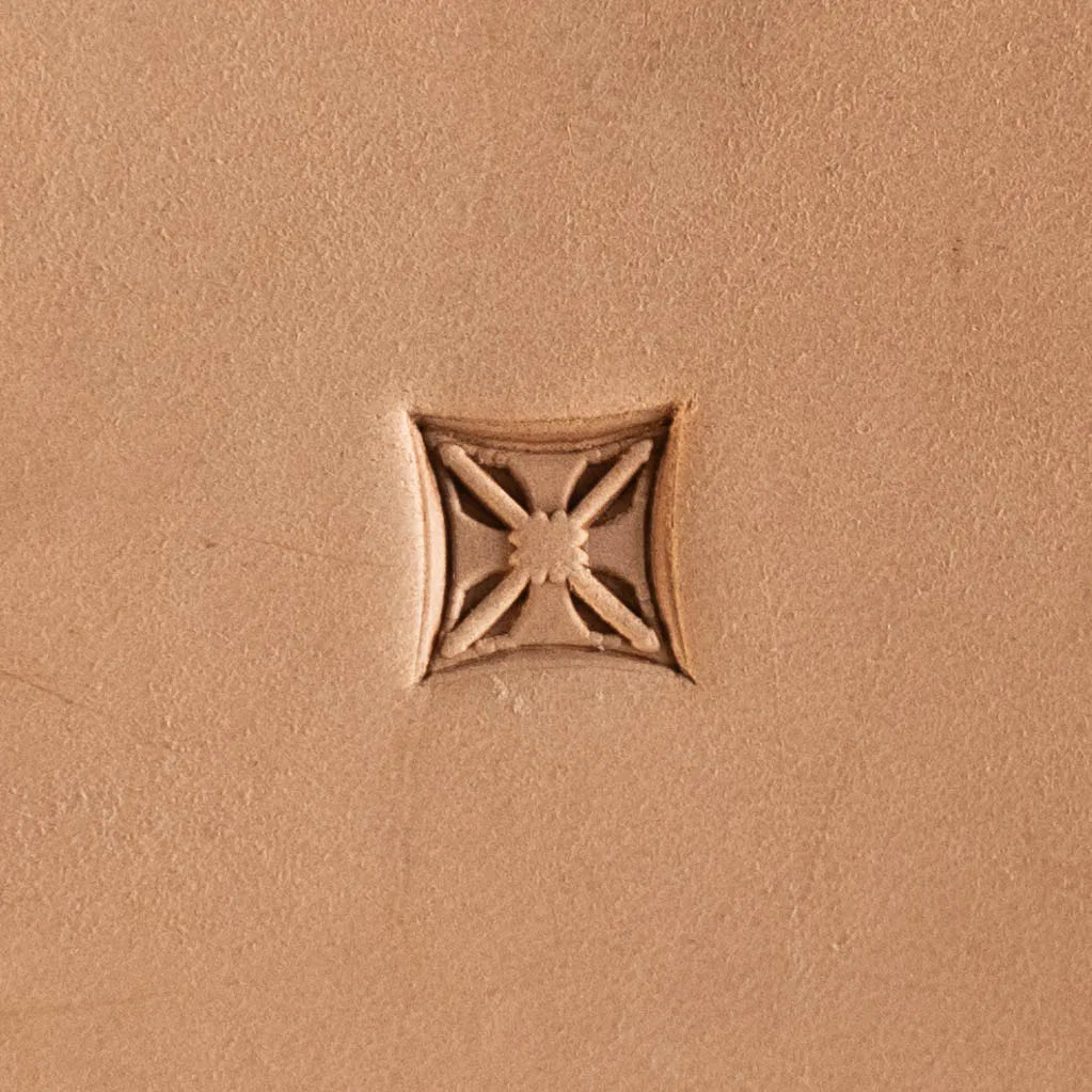 Geometric Leather Stamp – Star Grid