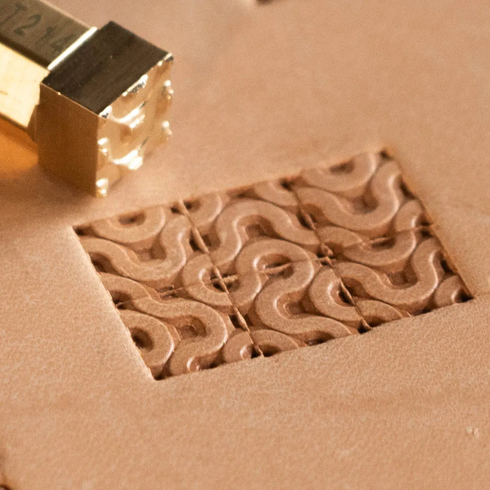 LT214 Wave Tile Leather Stamping Tool– Wave Tile 10x10mm (2/5" x 2/5")