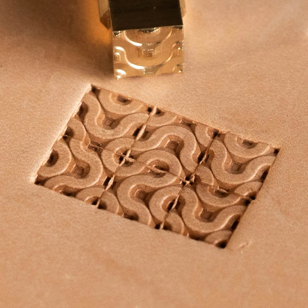LT214 Wave Tile Leather Stamping Tool– Wave Tile 10x10mm (2/5" x 2/5")