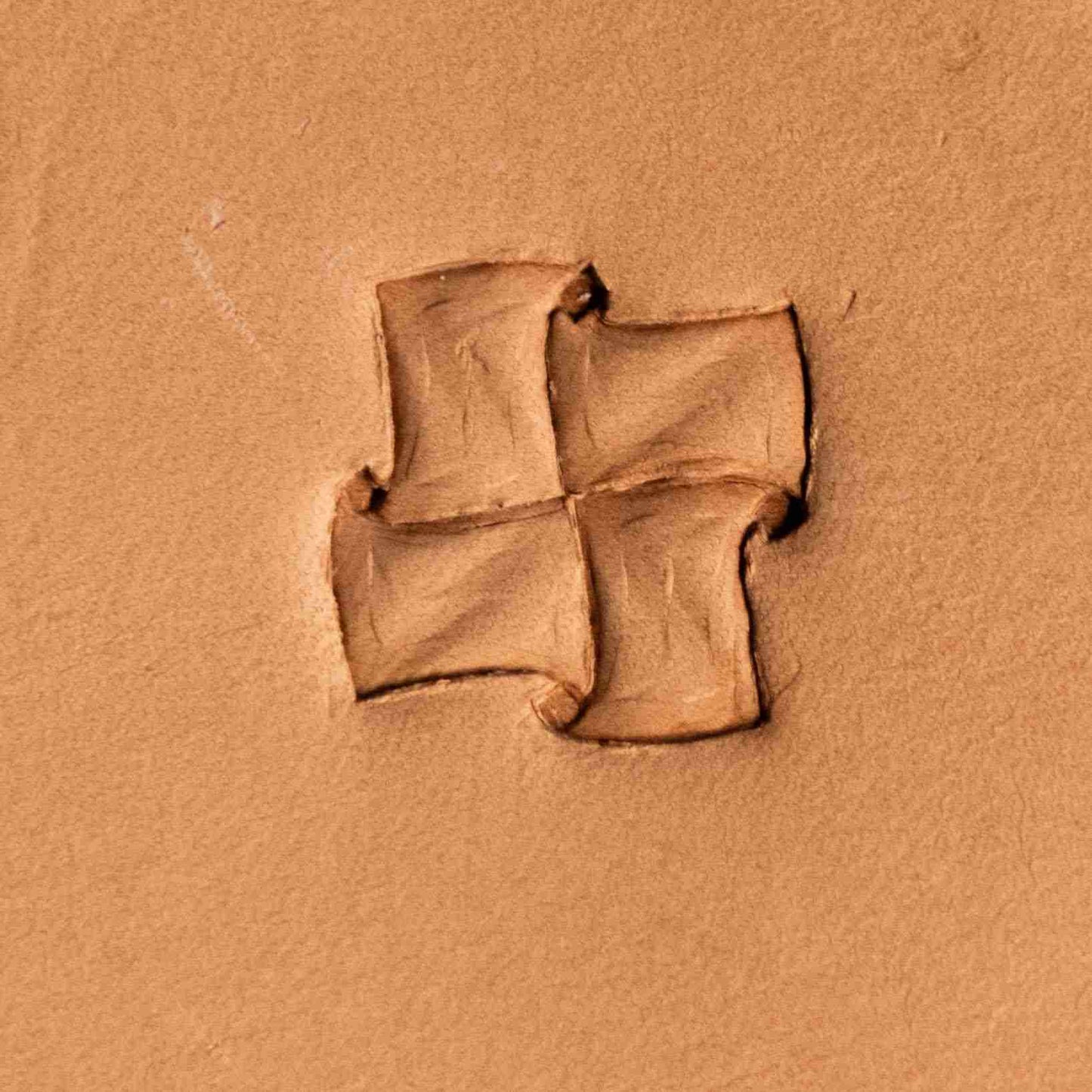 Geometric Leather Stamp – Pinwheel