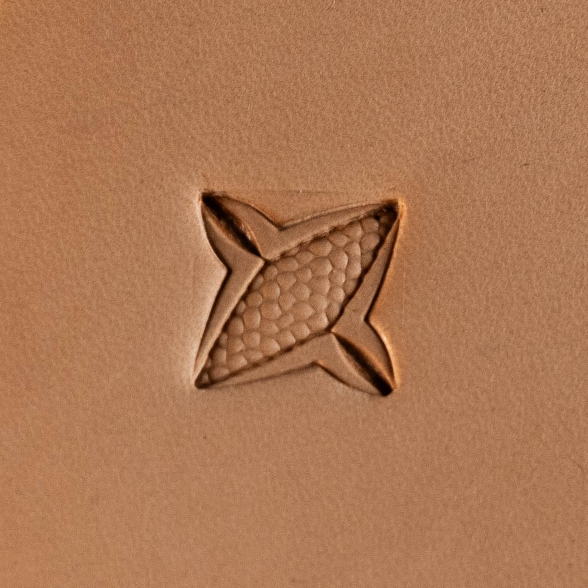 LT326 Geometric Leather Stamping Tool–Honeycomb Texture Geometric 15x15mm (7/12" x 7/12")