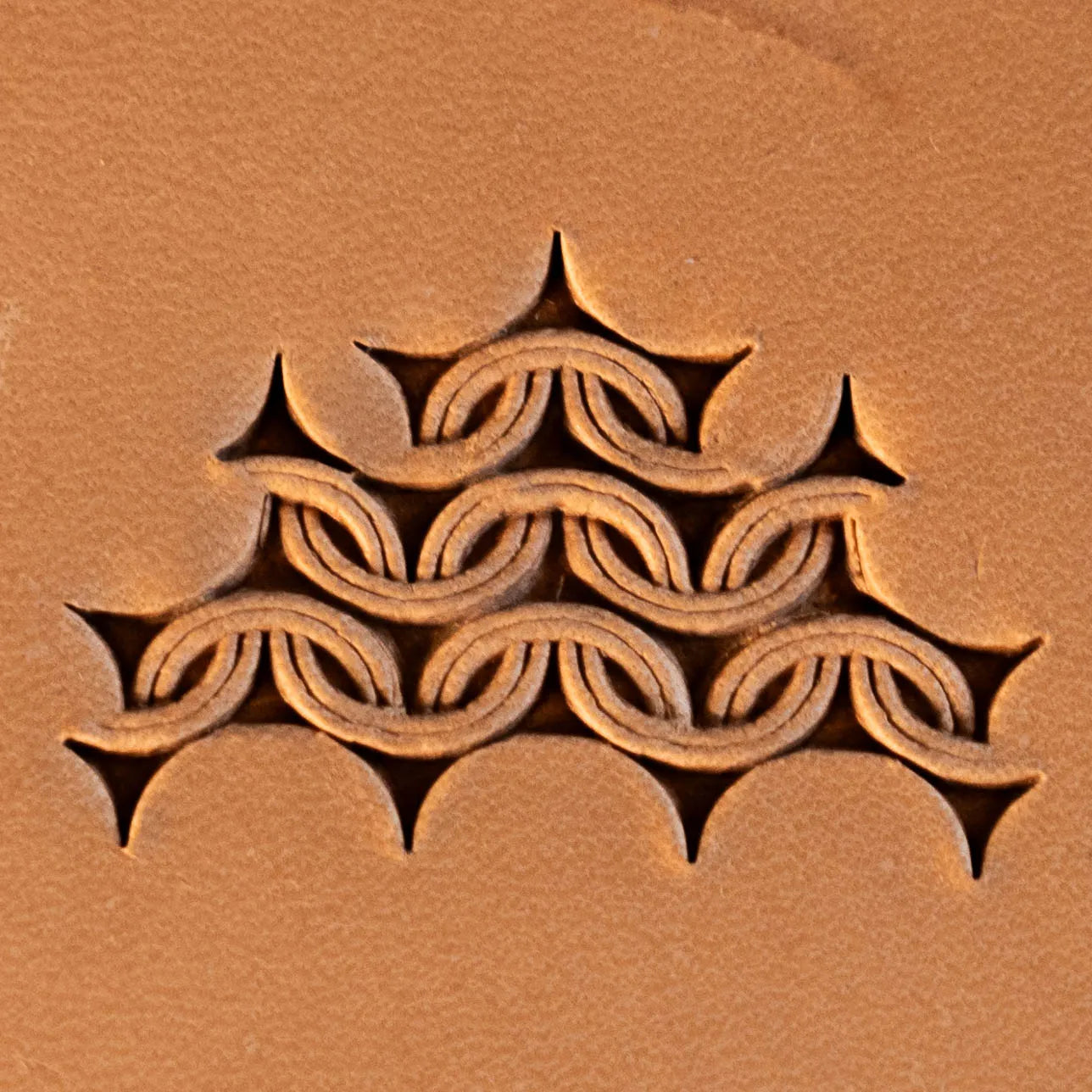 Geometric Leather Stamp – Chain Links