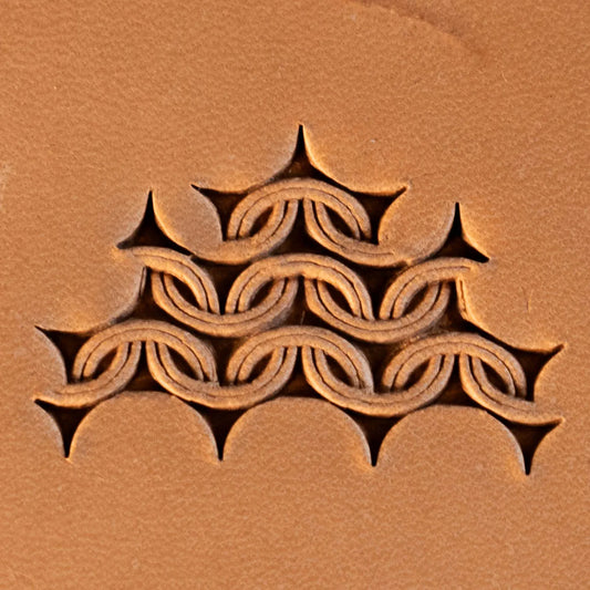 Geometric Leather Stamp – Chain Links