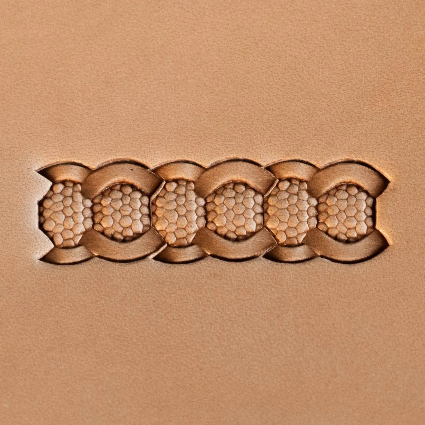 LT508 Geometric Leather Stamping Tool–Honeycomb Chain Geometric 17x14mm (2/3" x 5/9")