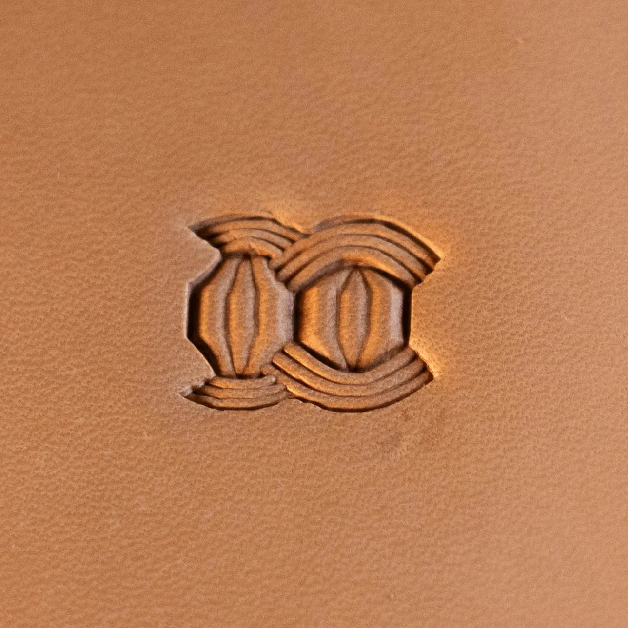 Geometric Leather Stamp – Interlocking Shapes