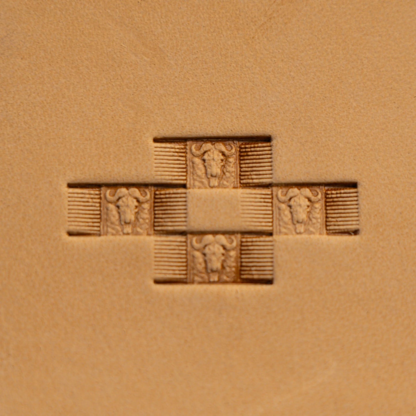 Bull Leather Stamp – Southwestern Cross