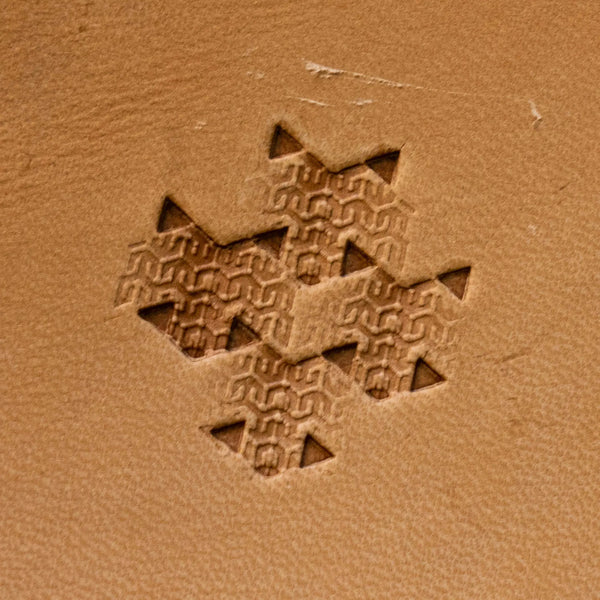 LT823 Basket Weave Leather Stamping Tool for Professional Crafters – Basket Weave 15x12mm (7/12" x 7/15")