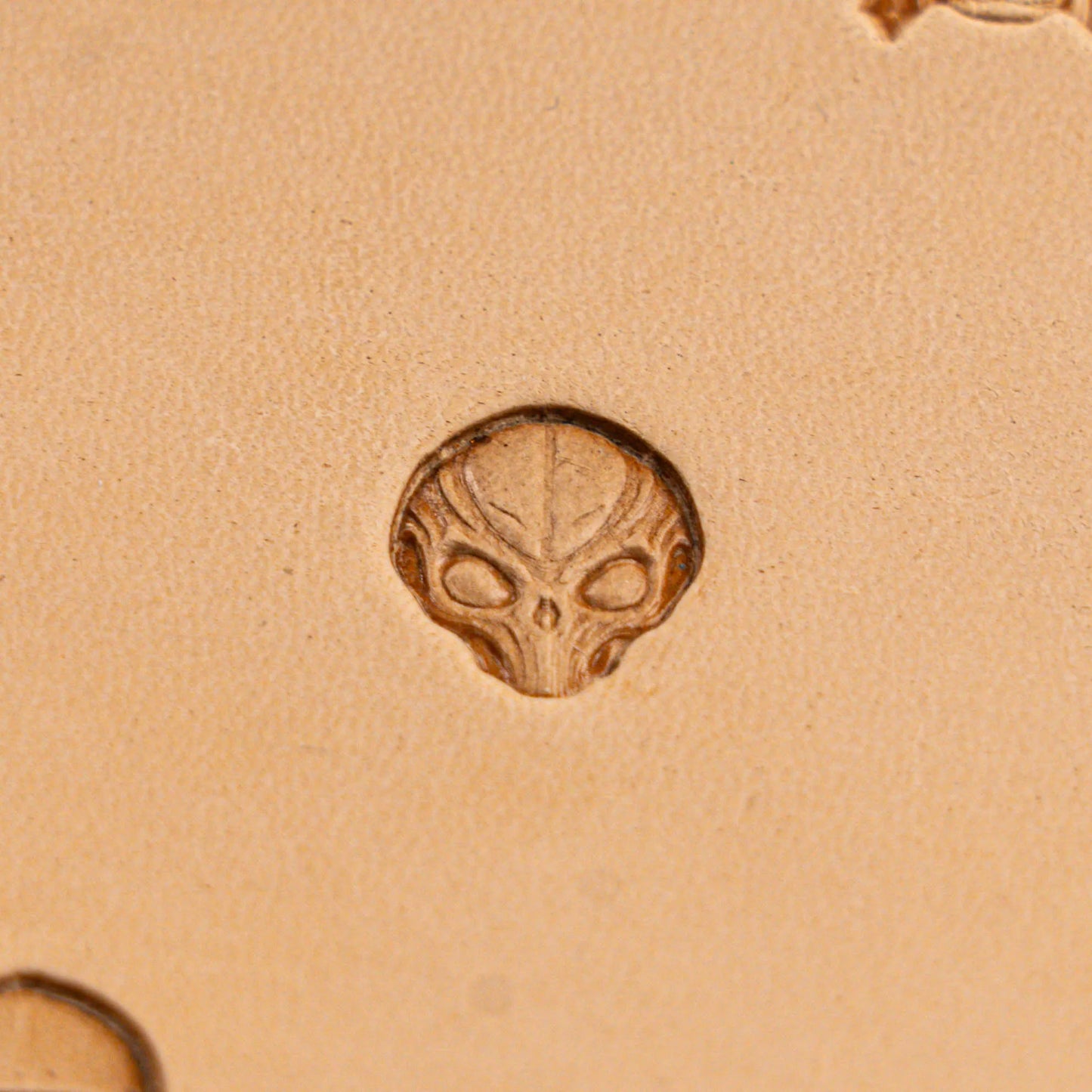 Skull Leather Stamp – Alien Head