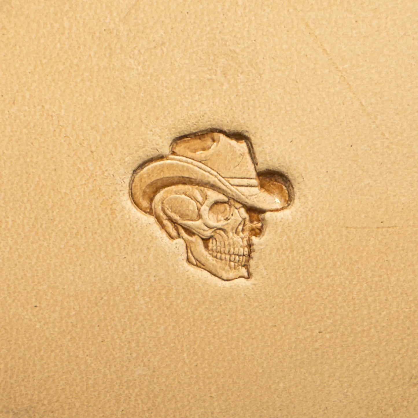 Skull Leather Stamp – Cowboy Hat