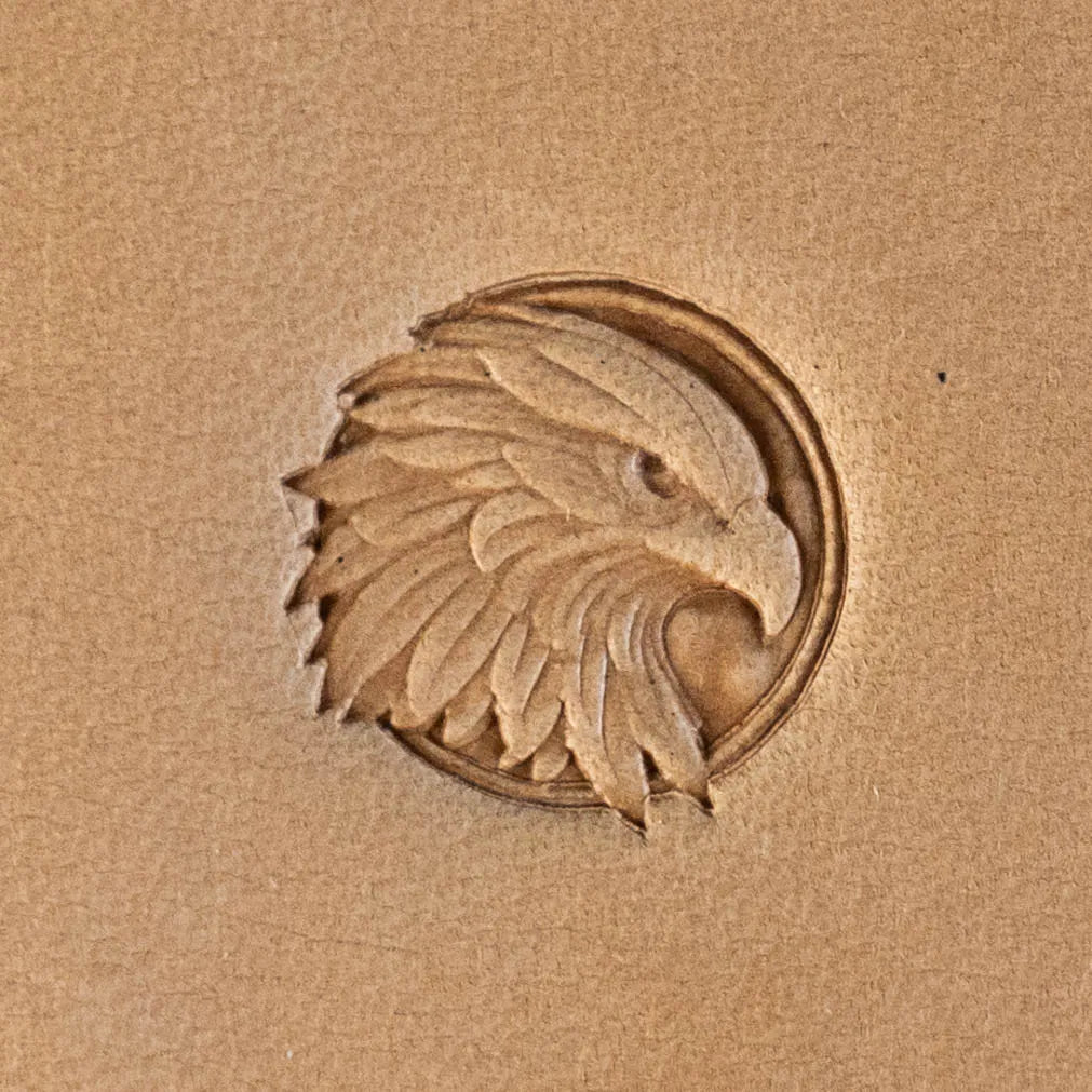 LT670 Eagle Leather Stamping Tool–Feathery Crest Eagle 19x18mm (3/4" x 5/7")