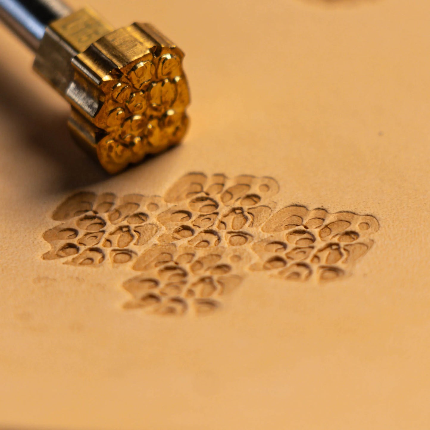 LT537 Floral Cluster Leather Stamping Tool– Floral Cluster 15x17mm (7/12" x 2/3")