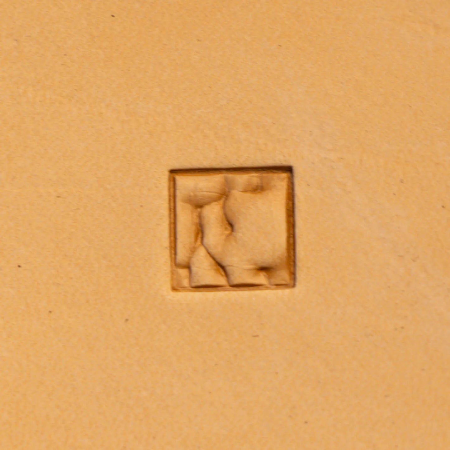 Geometric Leather Stamp – Abstract Square