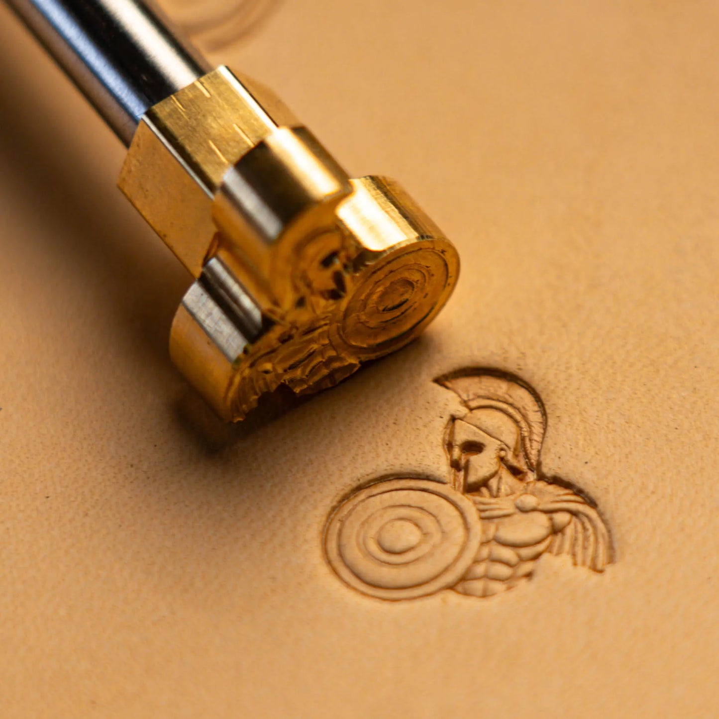 LT587 Spartan Warrior Leather Stamping Tool– Spartan Warrior 19x20mm (3/4" x 11/14")
