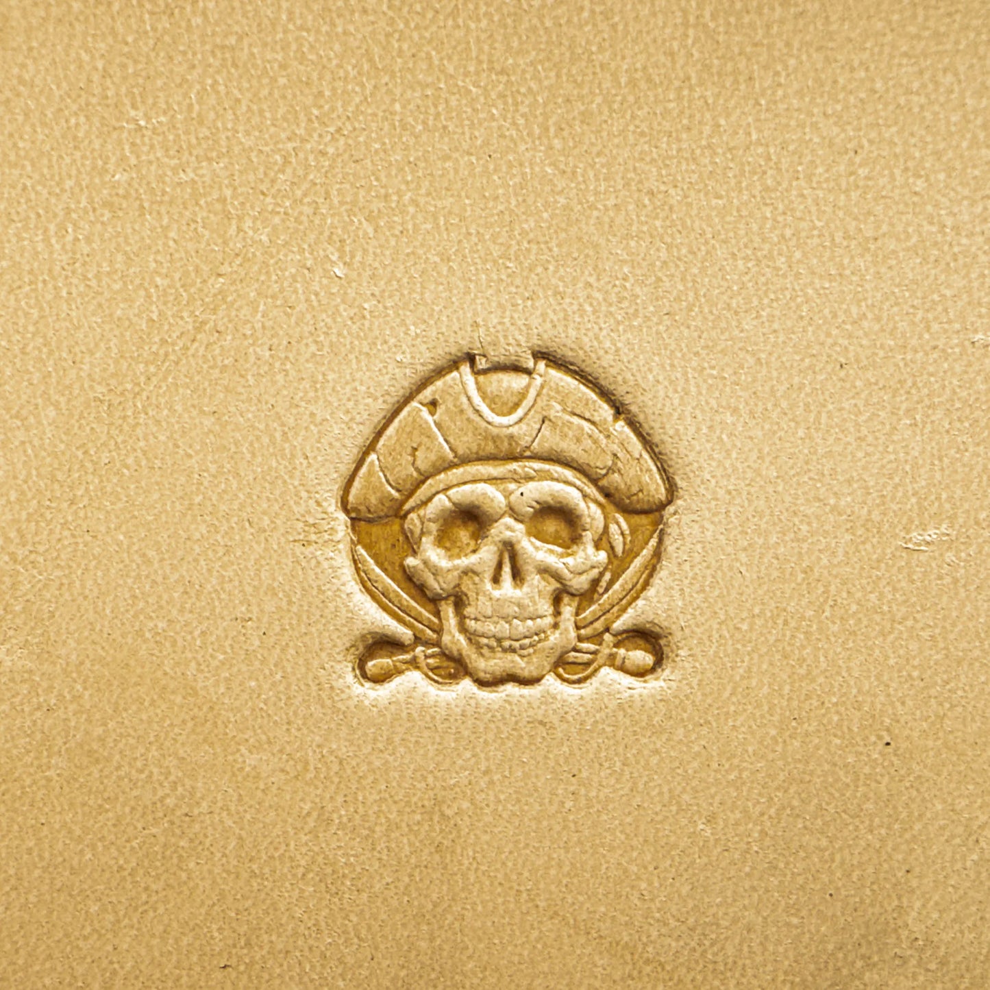LT552 Skull Leather Stamping Tool–Pirate Hat Skull 18x18mm (5/7" x 5/7")