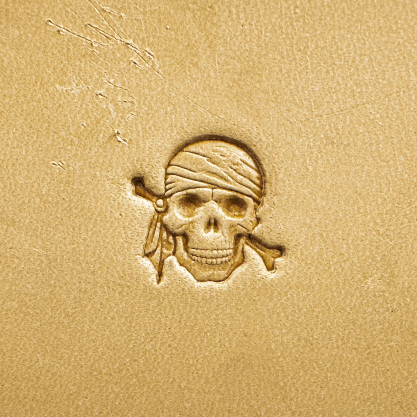LT551 Skull Leather Stamping Tool–Pirate Skull 15x20mm (7/12" x 11/14")