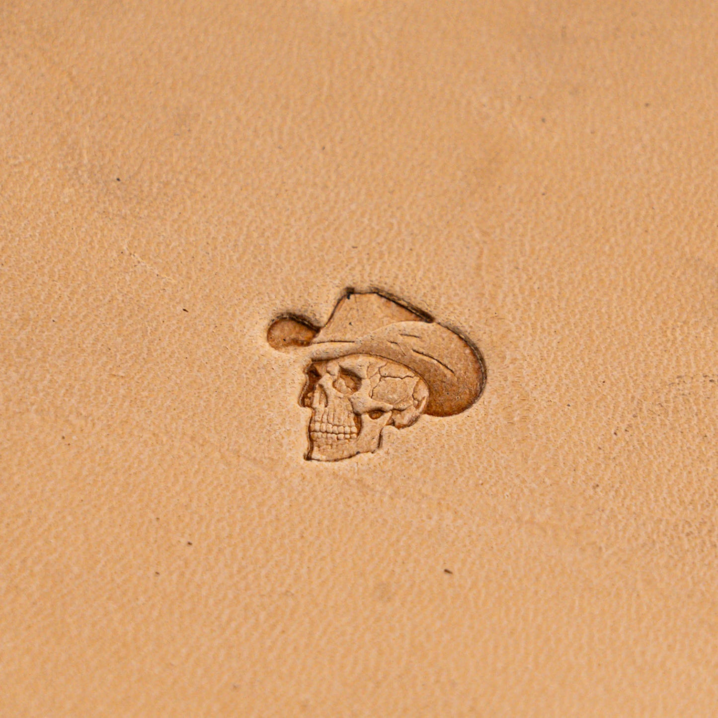 Skull Leather Stamp – Cowboy Hat
