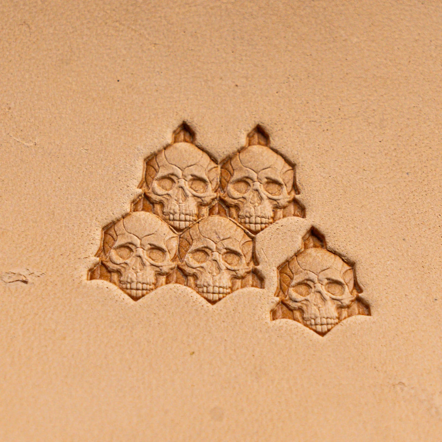 Skull Leather Stamp – Pattern