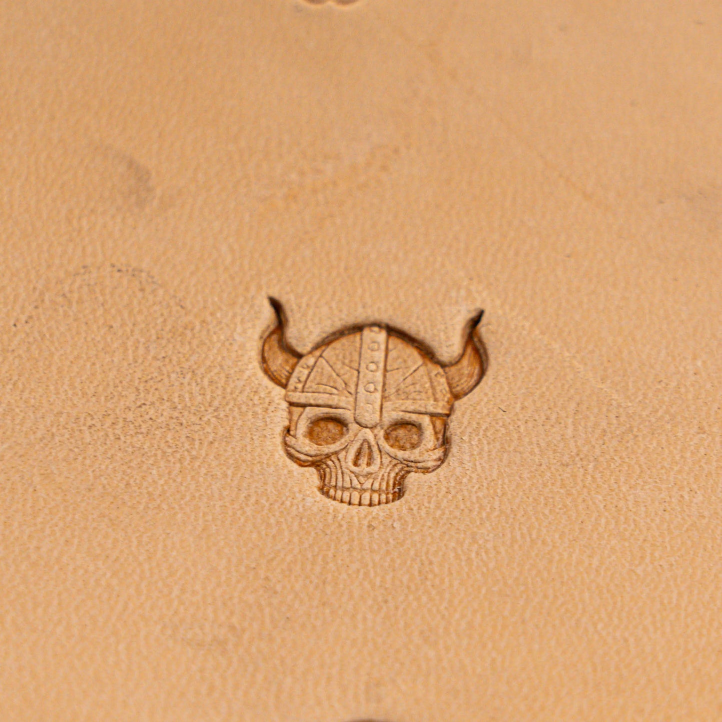 Skull Leather Stamp – Viking Helmet
