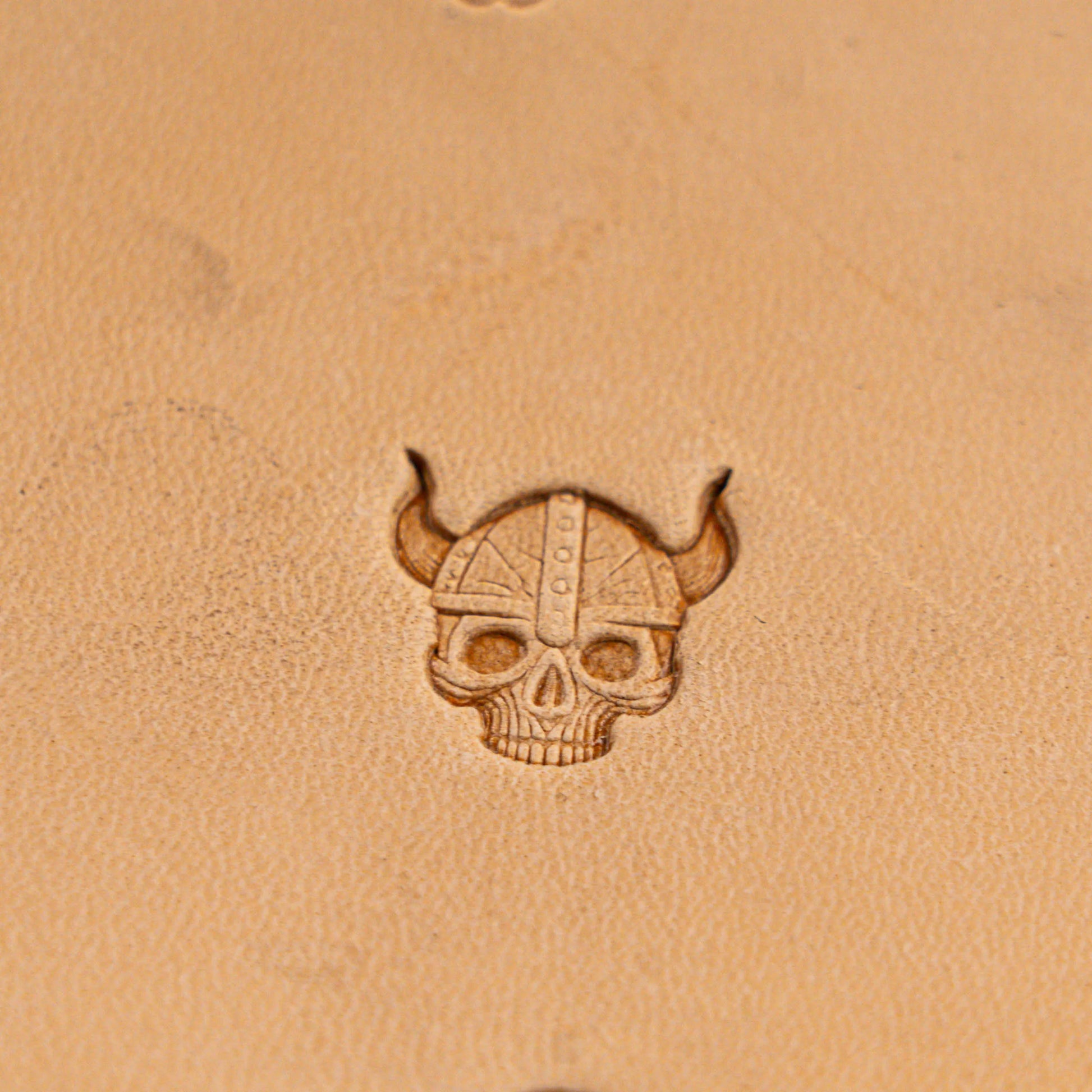 Skull Leather Stamp – Viking Helmet