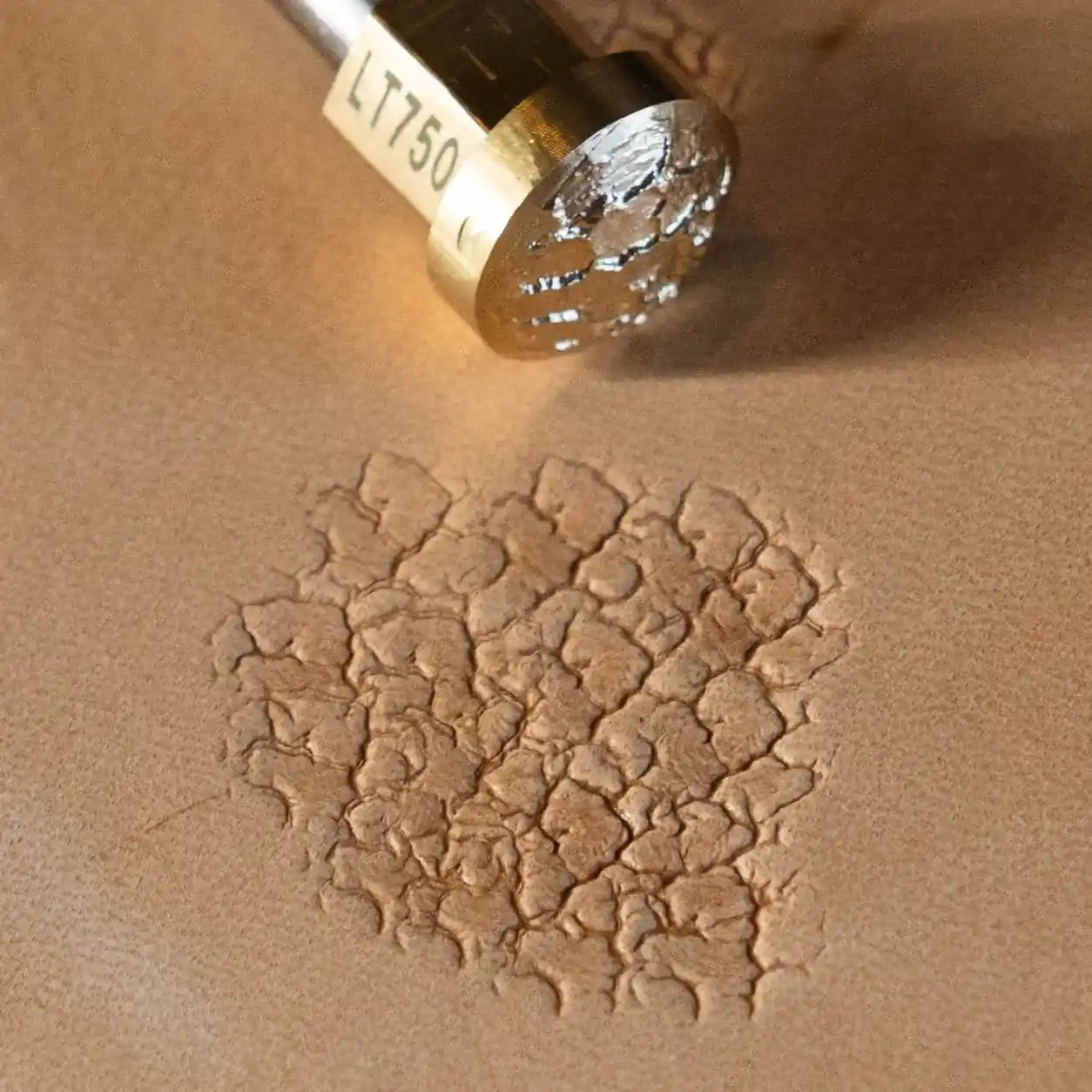 LT750 Cracked Texture Leather Stamping Tool– Cracked Texture 16x16mm (5/8x5/8")