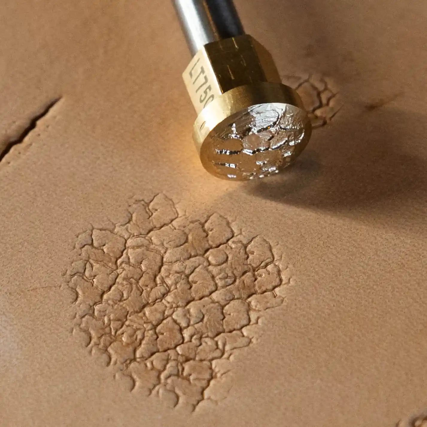 LT750 Cracked Texture Leather Stamping Tool– Cracked Texture 16x16mm (5/8x5/8")