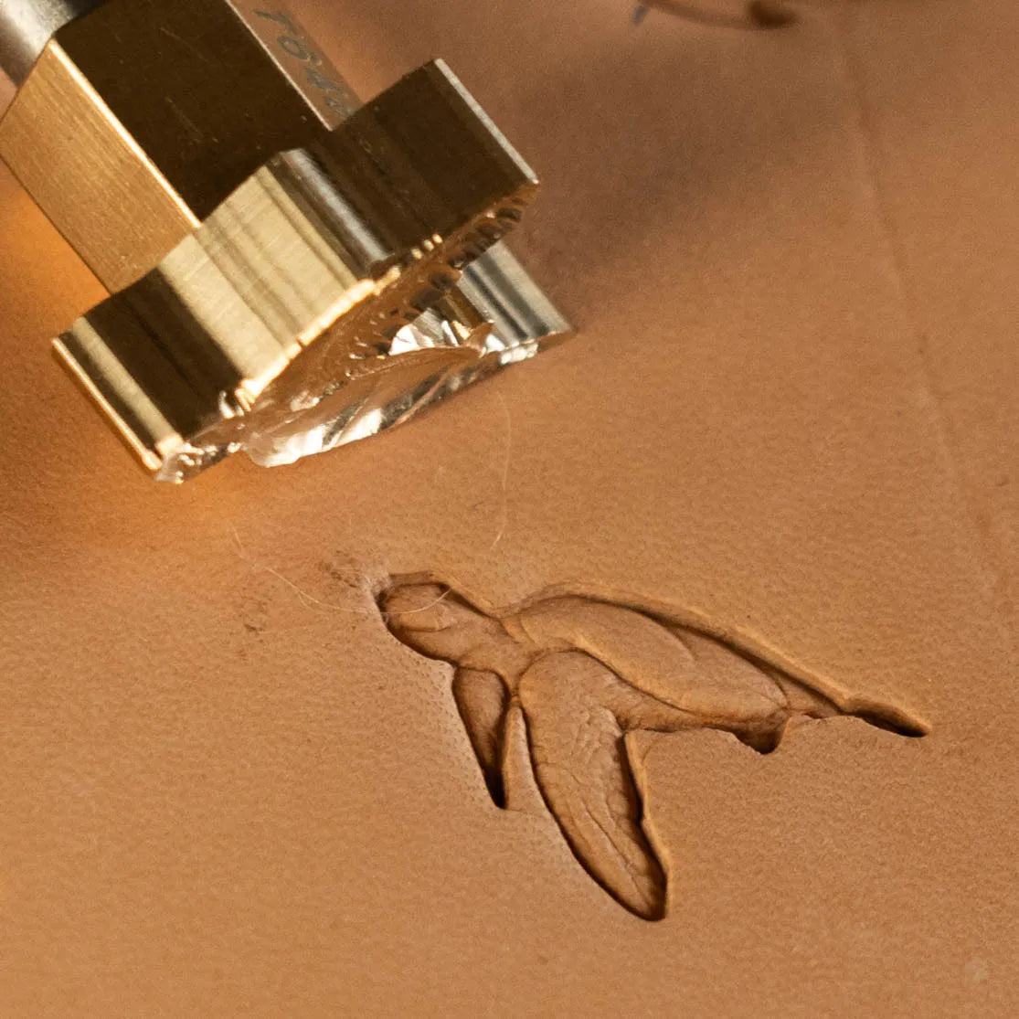 LT648 Turtle Leather Stamping Tool–Swimming Sea Turtle 20x18mm (11/14" x 5/7")