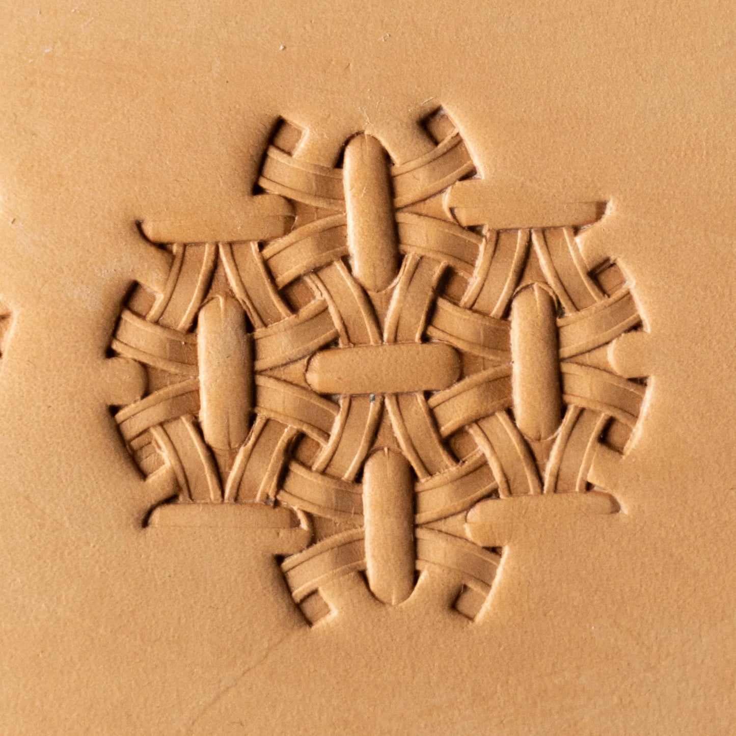 LT219 Basket Weave Leather Stamping Tool–Interlaced Basket Weave 18x10mm (11/16x3/8")