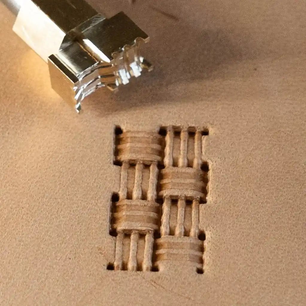 LT777 Basket Weave Leather Stamping Tool– Basket Weave 14x08mm (5/9" x 5/16")