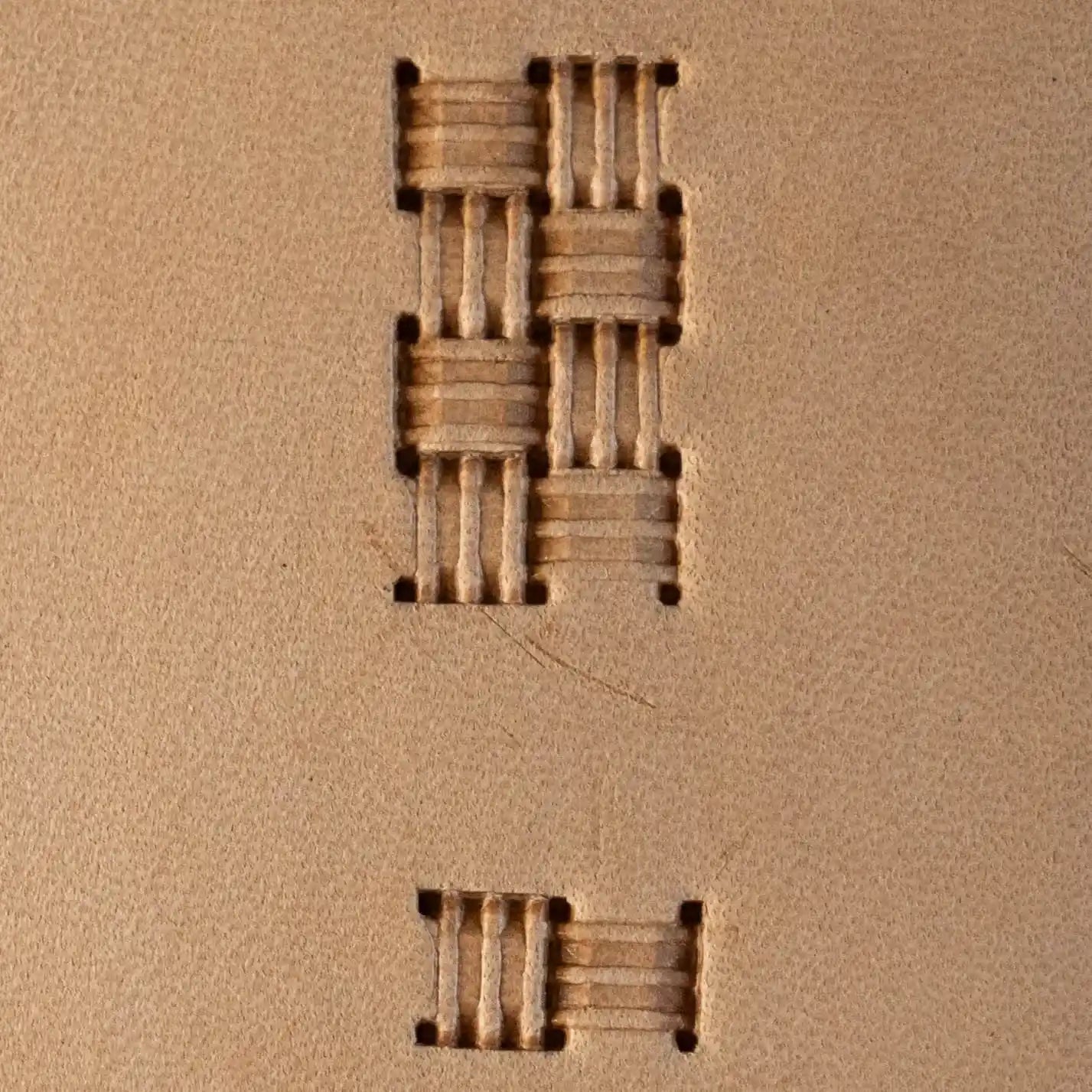 LT777 Basket Weave Leather Stamping Tool– Basket Weave 14x08mm (5/9" x 5/16")