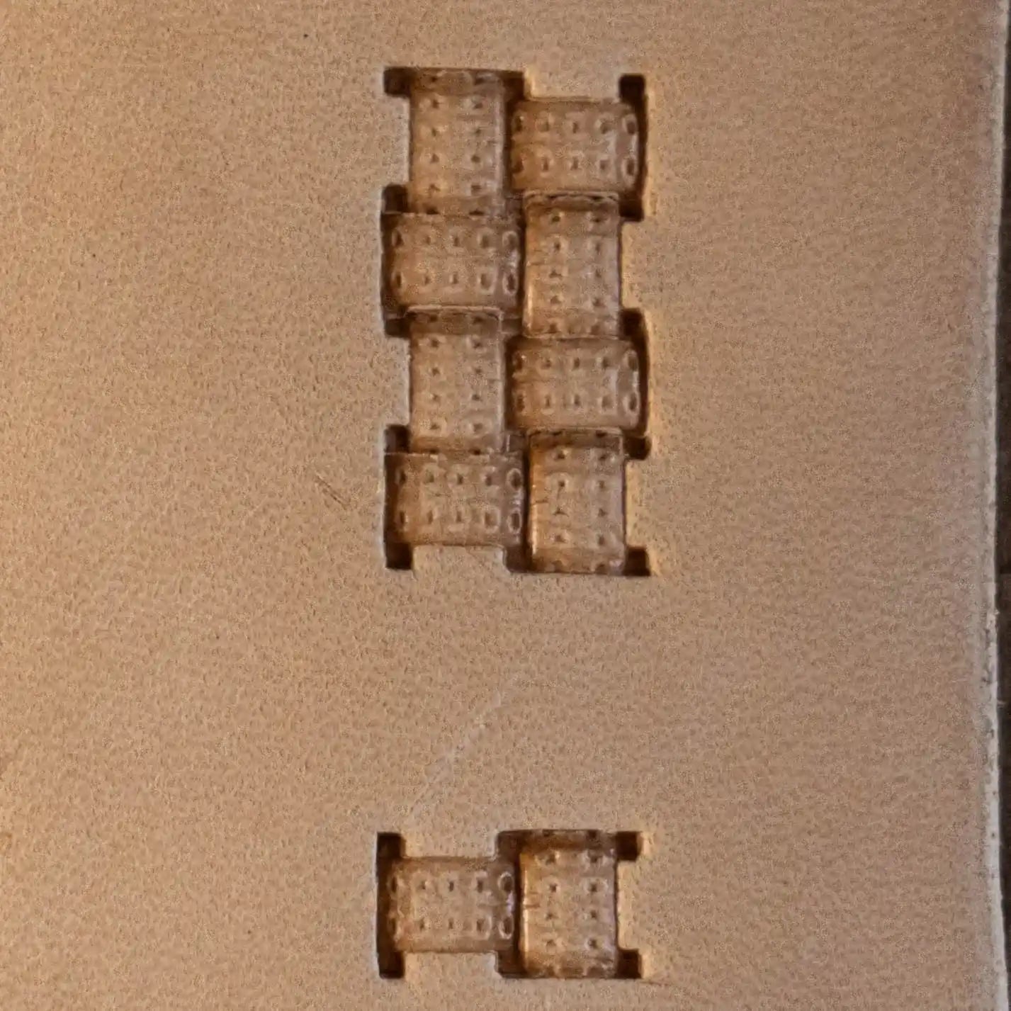 LT778 Basket Weave Leather Stamping Tool–Classic Style Basket Weave 14x08mm (5/9" x 5/16")