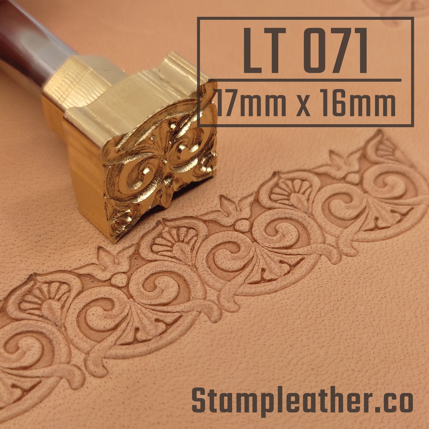 LT071 Scrollwork Border Leather Stamping Tool– Scrollwork shape