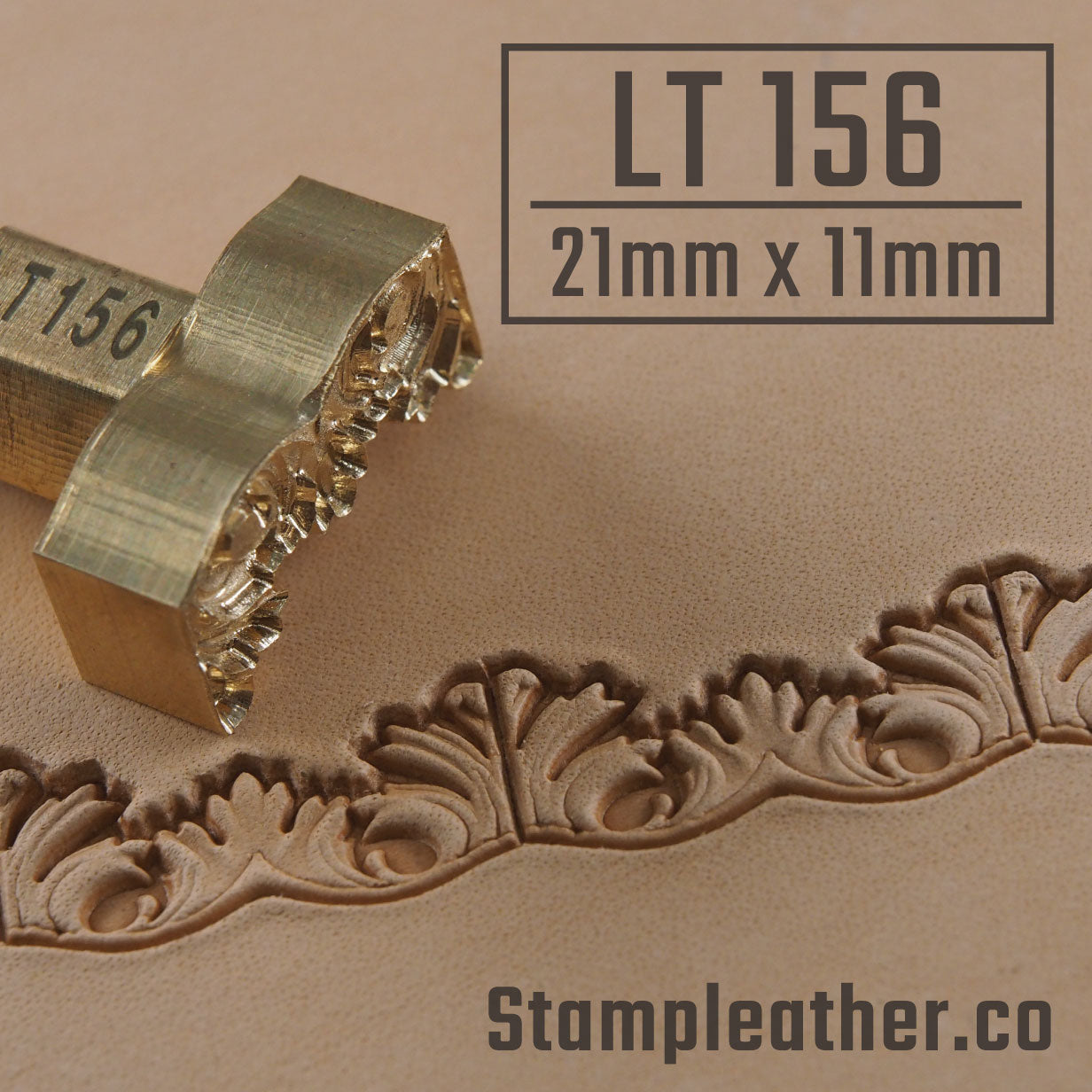 LT156 Ornate Border Leather Stamping Tool– Ornate Border 21x11mm (5/6" x 7/16")