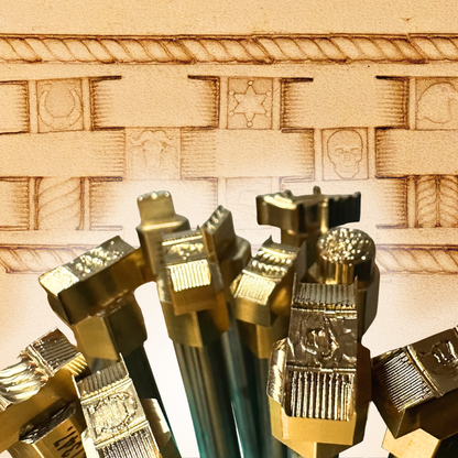 11 Stamps-The Western Legend: Motif Basketweave Stamp Set