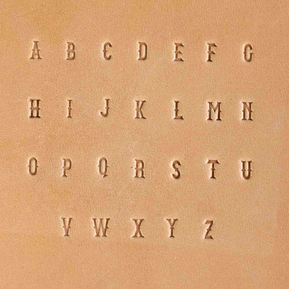 Dusty Desert Steel Stamp Set – A–Z and 0–9 for Leather
