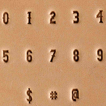 Dusty Desert Steel Stamp Set – A–Z and 0–9 for Leather