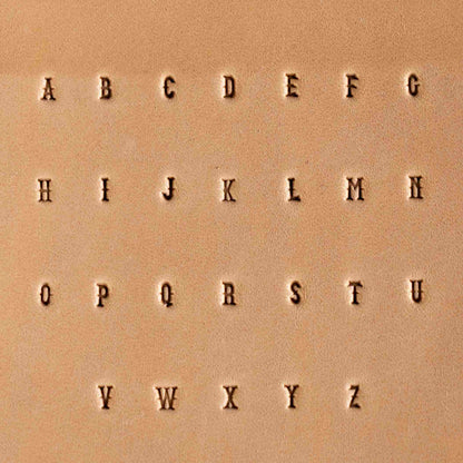 Dusty Desert Steel Stamp Set – A–Z and 0–9 for Leather