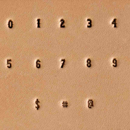 Dusty Desert Steel Stamp Set – A–Z and 0–9 for Leather