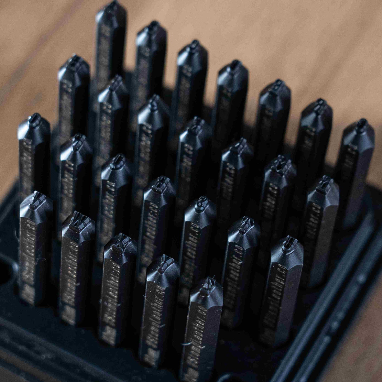 Dusty Desert Steel Stamp Set – A–Z and 0–9 for Leather