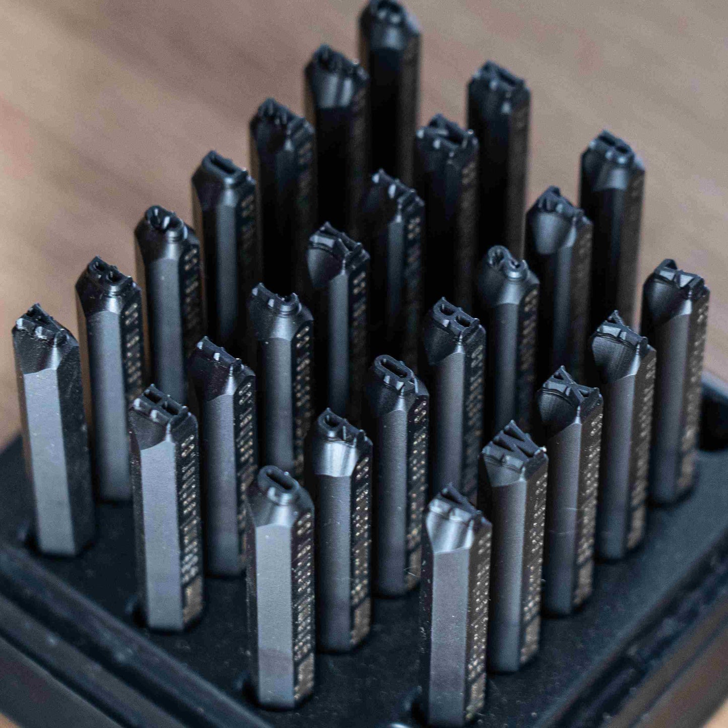 Dusty Desert Steel Stamp Set – A–Z and 0–9 for Leather