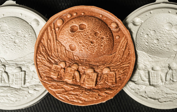 BP005 Space Moon 3D Leather Molds 90mm(3 9/16")