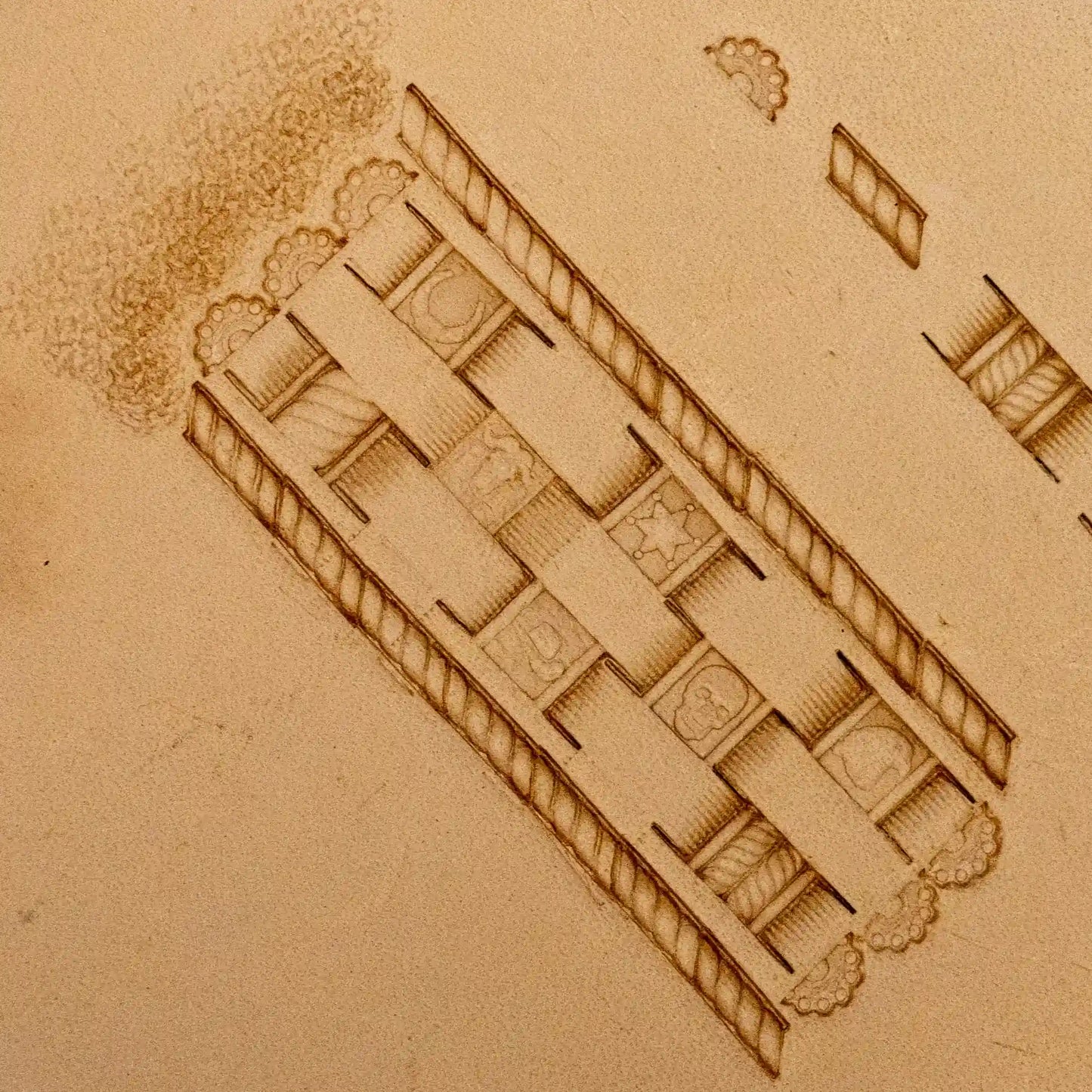 11 Stamps-The Western Legend: Motif Basketweave Stamp Set