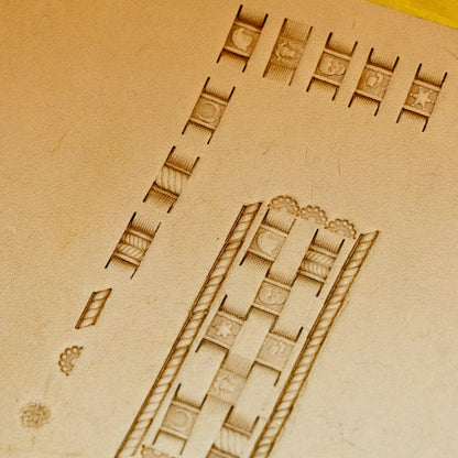 11 Stamps-The Western Legend: Motif Basketweave Stamp Set