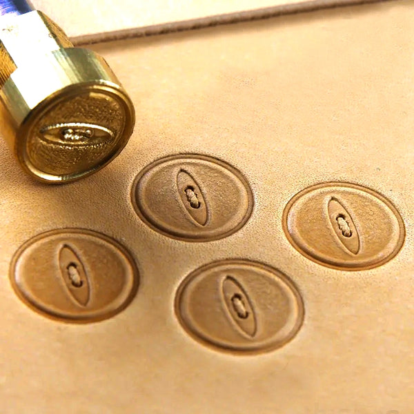 Geometric Leather Stamp – Eye Shape