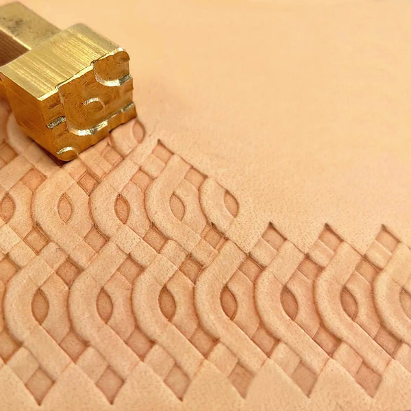 Geometric Leather Stamp – Interlocking