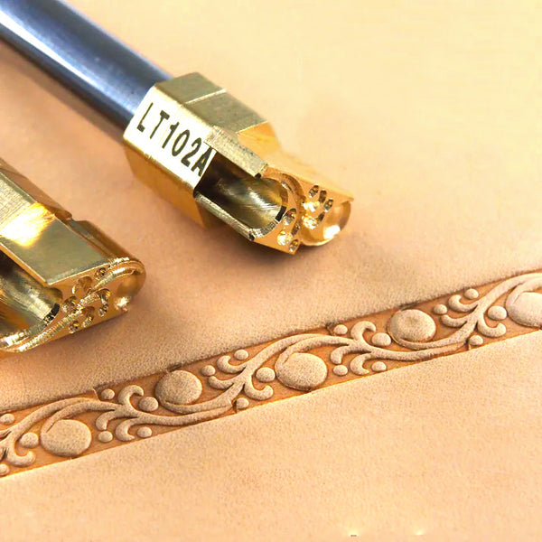 Pattern Leather Stamp – Swirl Border