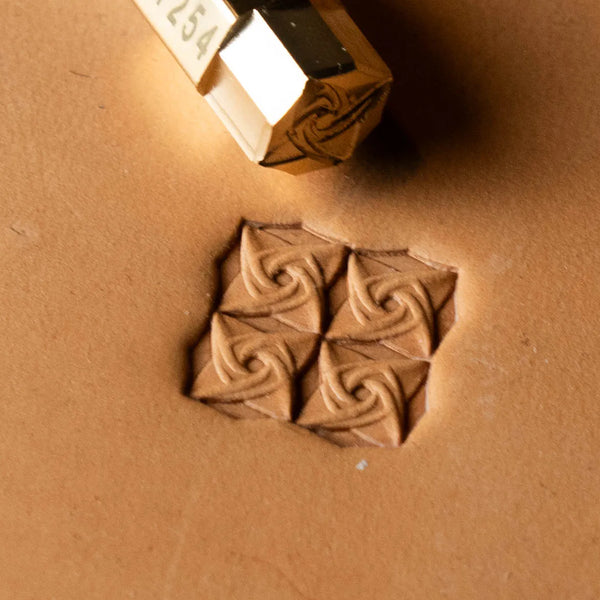 Geometric Leather Stamp – Spiral Tiles