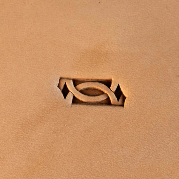 Geometric Leather Stamp – Chain Link