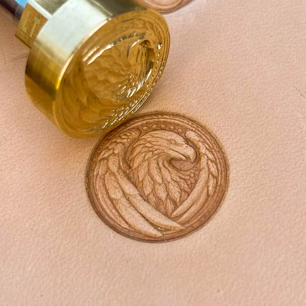 Eagle Leather Stamp – Stylized Crest