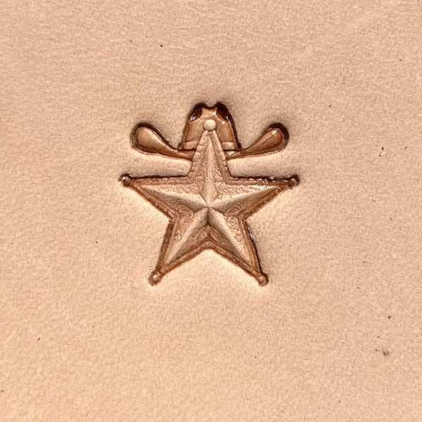 Pattern Leather Stamp – Sheriff Star