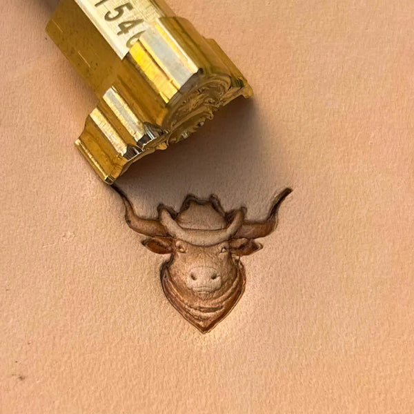 Bull Leather Stamp – Cowboy Hat